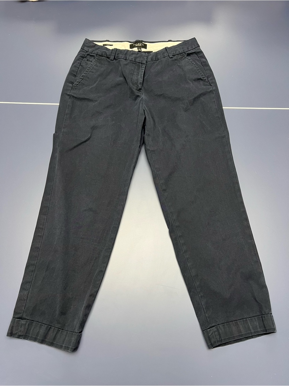 Talbots women’s Navy Straight-Leg Chinos